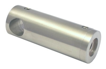 Traversenhalter 60/22 mm, Flachansatz u. Bohrung 12,2 mm, V2A